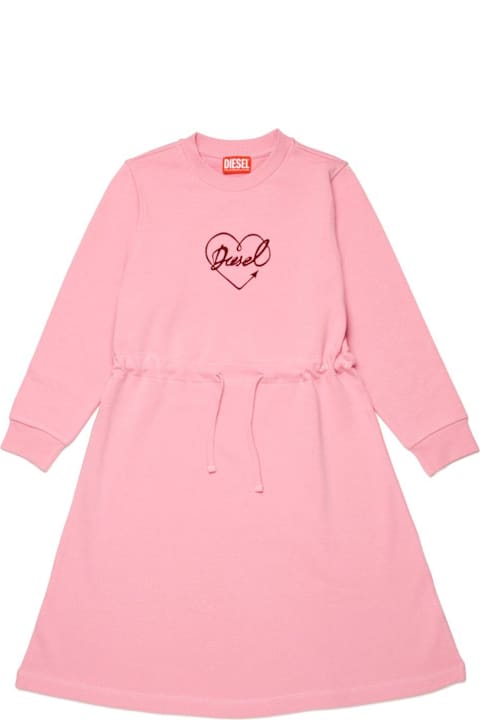 Diesel Dresses for Girls Diesel Oval-d Logo Printed Dress