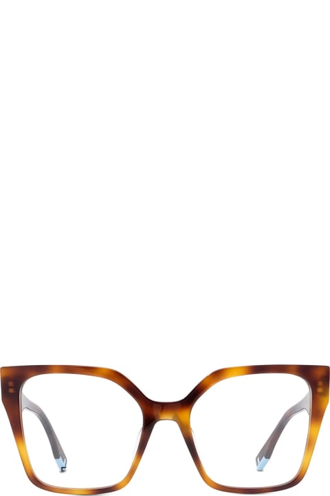 FENDI スクエアフレームメガネ FE50002I 053 Eyeglasses FENDI FE50002I 053 54-19 Tortoise in stock