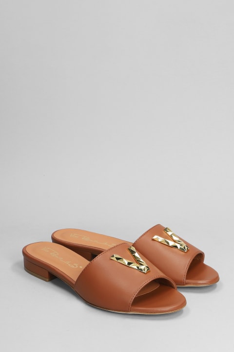 Via Roma 15 Sandals for Women Via Roma 15 Flats In Leather Color Leather