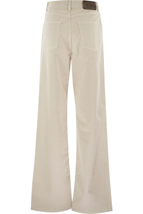 Fay Pants & Shorts for Women Fay 5-pocket Trousers In Stretch Cotton Drill