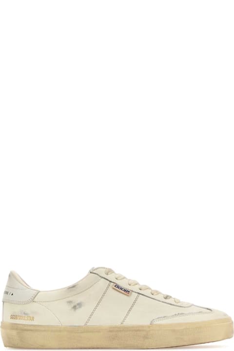 Sneakers for Men Golden Goose White Leather Soul Star Sneakers