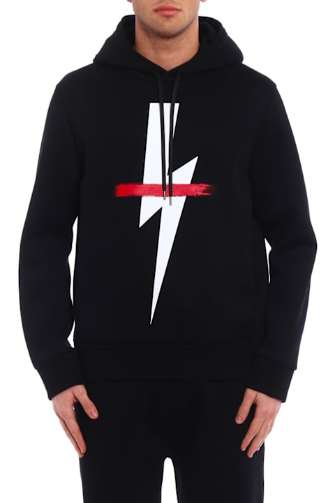 Neil Barrett for Women Neil Barrett Logo Hooded Sweatshirt