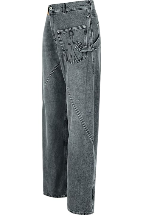 J.W. Anderson Jeans for Men J.W. Anderson 'twisted' Grey Denim Jeans