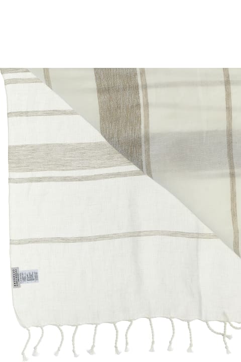 ウィメンズ 水着 Brunello Cucinelli Striped Beach Towel