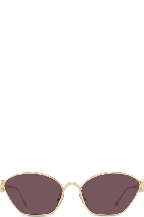 Eyewear for Women Loewe Loewe Lw40115u Anagram 30y Gold Sunglasses
