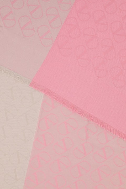 Valentino Garavani Scarves & Wraps for Women Valentino Garavani Embroidered Silk Blend Scarf