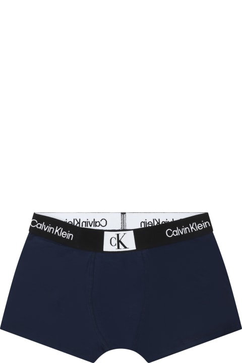 Calvin Klein Underwear for Boys Calvin Klein Multicolor Boxer Set For Boy