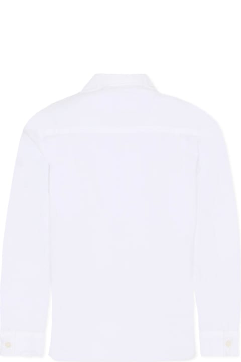 Kenzo Kids for Women Kenzo Kids White Shirt For Girl With Animal Print