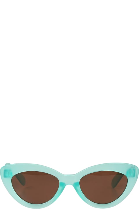 キッズ新着アイテム Molo Green Simba Sunglasses For Girl