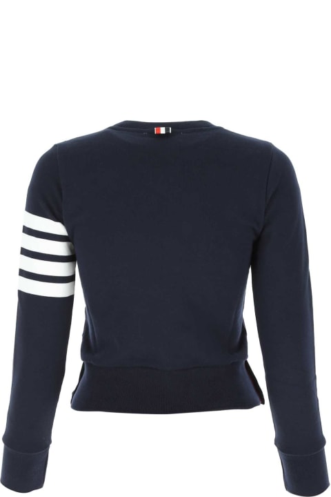 Fashion for Women Thom Browne Midnight Blue Cotton Sweatshirt