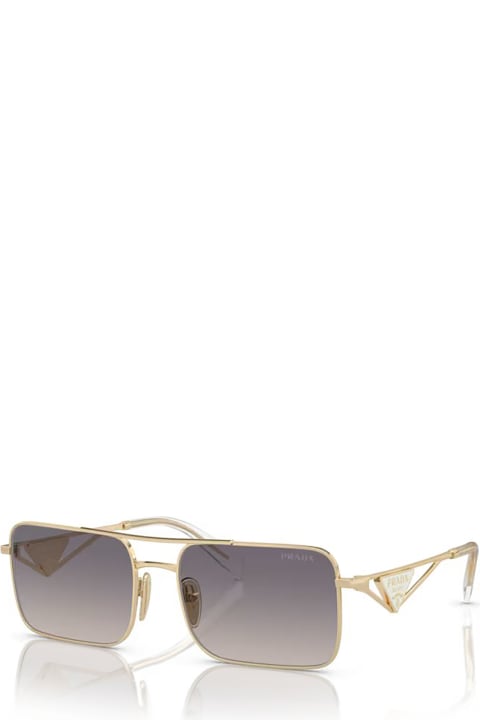 Prada Eyewear Eyewear for Women Prada Eyewear Pr A52s Pale Gold Sunglasses