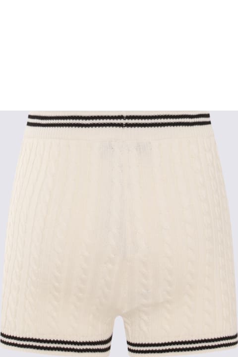ウィメンズ Alessandra Richのパンツ＆ショーツ Alessandra Rich White Cotton Shorts