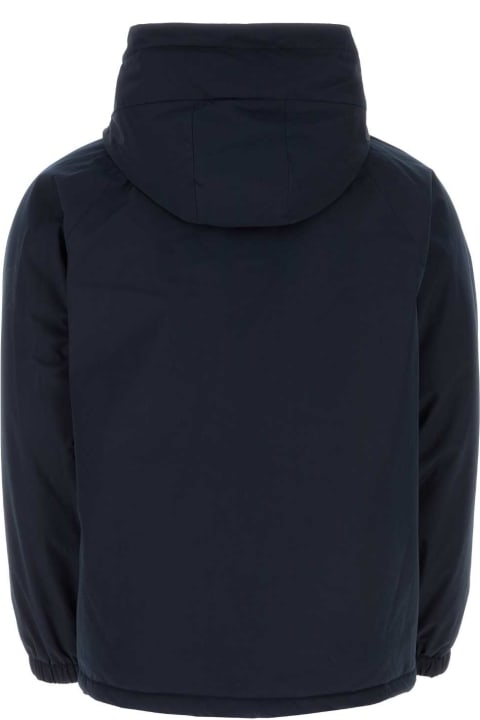 Coats & Jackets for Men A.P.C. Midnight Blue Polyester Blend Youri Jacket
