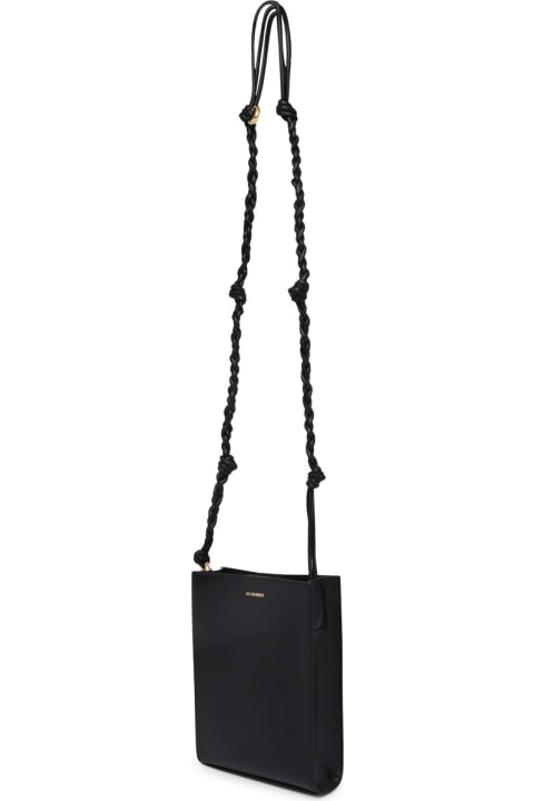 Jil Sander for Women Jil Sander Tangle Ring Crossbody Bag In Black Leather
