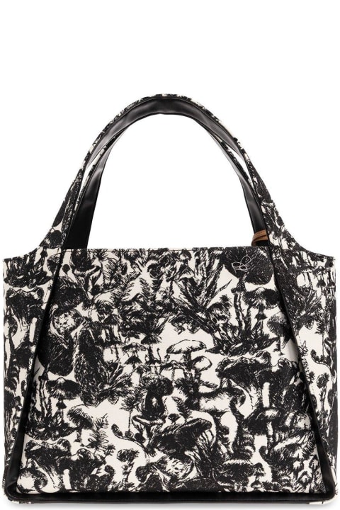 Stella McCartney Totes for Women Stella McCartney Logo-embroidered Graphic Printed Tote Bag