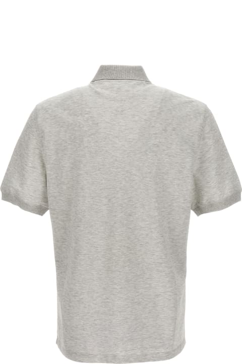 Topwear for Men Brunello Cucinelli Logo Print Polo Shirt