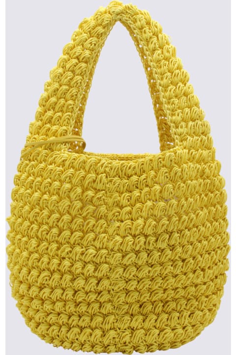 J.W. Anderson for Women J.W. Anderson Yellow Cotton Popcorn Basket Tote Bag