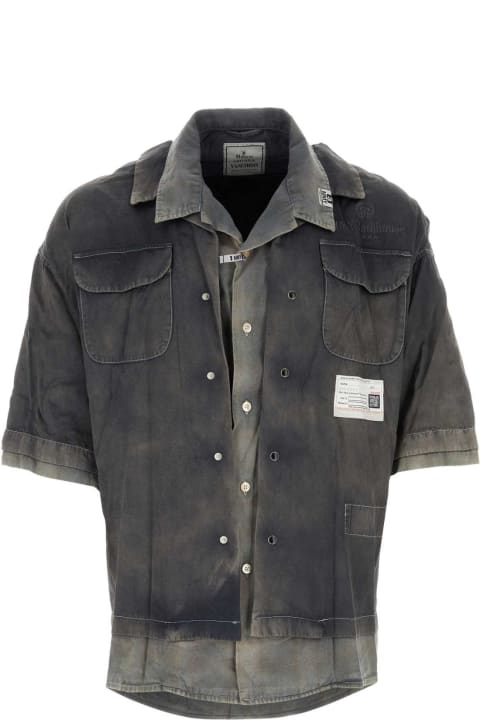 Clothing for Men Mihara Yasuhiro Charcoal Rayon Blend Shirt