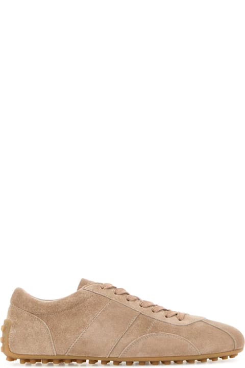 Tod's Beige Suede Sneakers