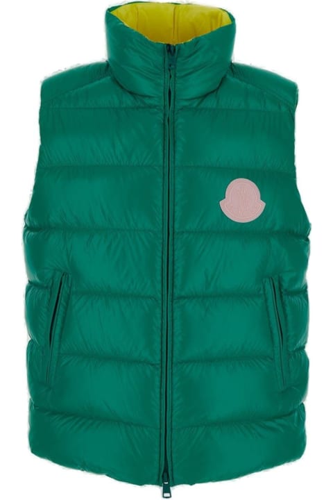 Moncler Coats & Jackets for Women Moncler Parke Zip-up Down Vest