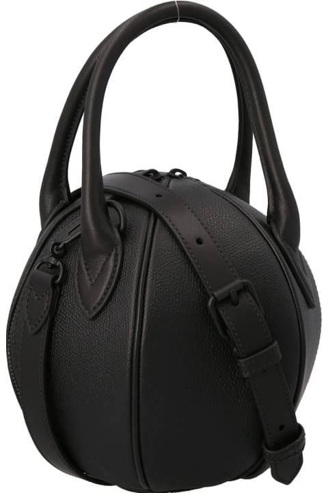Leather Sphere Crossbody Bag