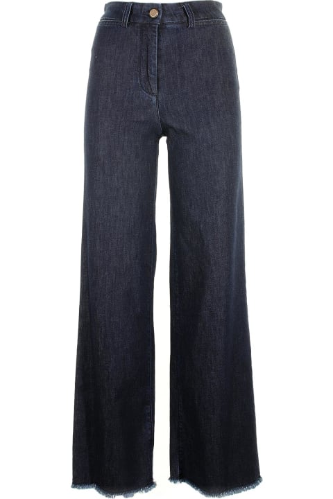 High-waisted Palazzo Jeans