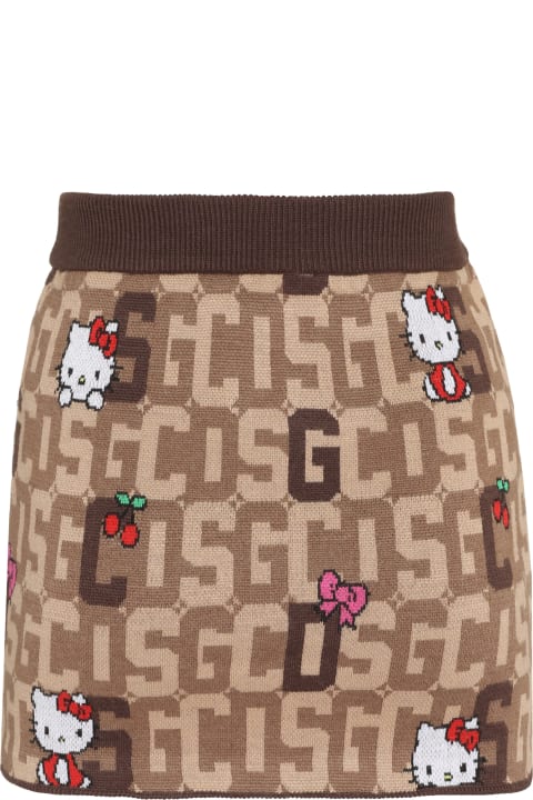 GCDS for Women GCDS Gcds X Hello Kitty - Wool Blend Miniskirt
