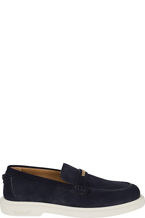 Versace Loafers & Boat Shoes for Men Versace Logo Detail Loafers