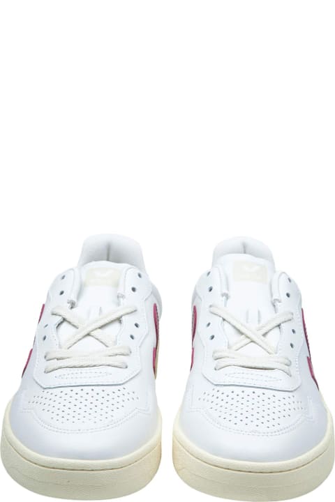 Veja Sneakers for Women Veja Sneakers V-10 In White And Marsala Leather