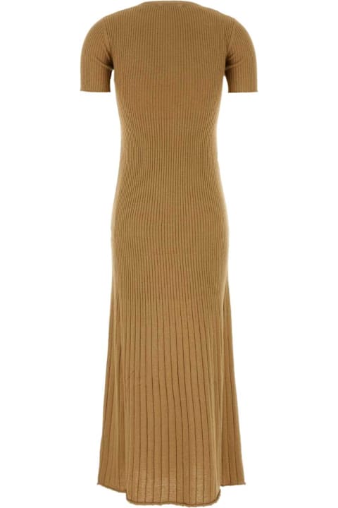 Max Mara Clothing for Women Max Mara Camel Silk Blend Europa Dress