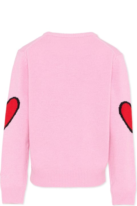 Homeware MC2 Saint Barth Pink Sweater For Girl With Mafalda