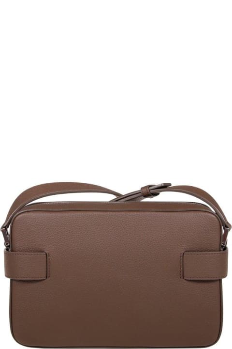 Bags Sale for Men Ferragamo Gancini-buckle Zipped Shoulder Bag
