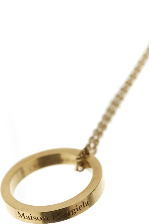 Jewelry for Men Maison Margiela Logo Ring Necklace