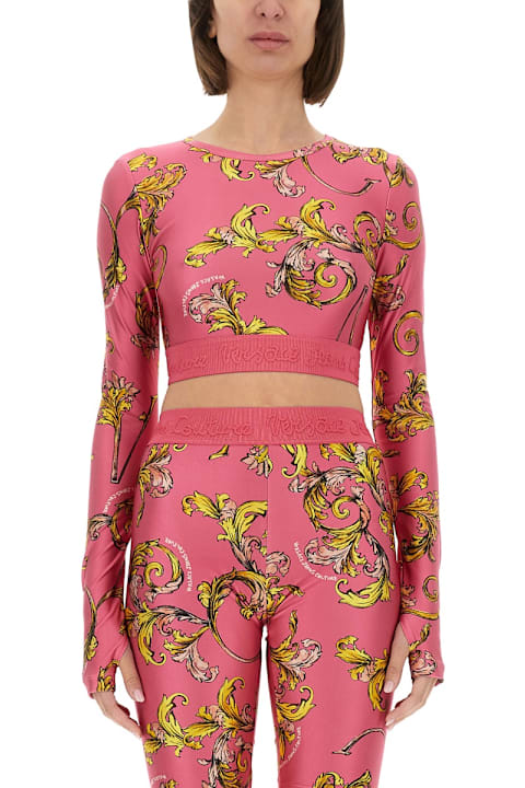 Versace Jeans Couture for Women Versace Jeans Couture "outline Baroque" Short Top