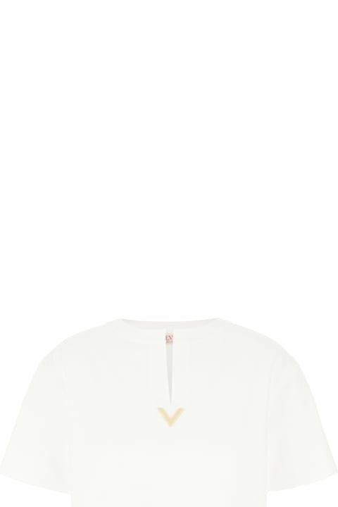 Valentino Garavani Topwear for Women Valentino Garavani White Cotton T-shirt