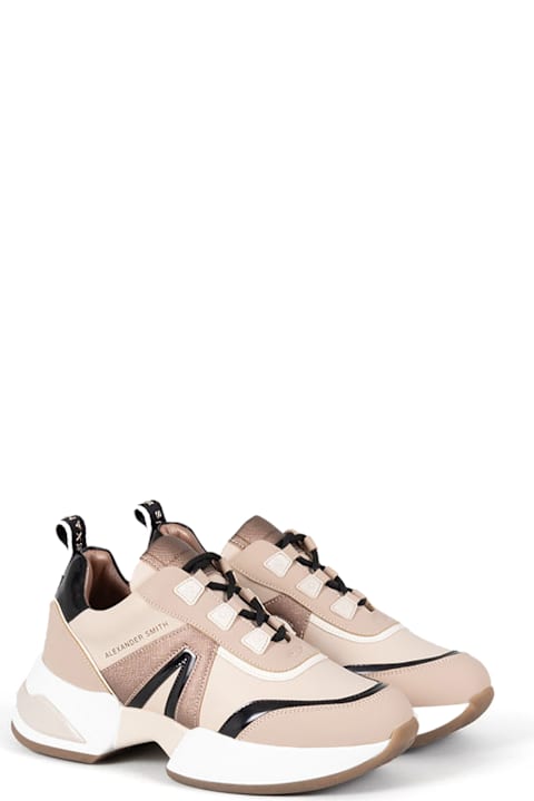 Alexander Smith London Sneakers for Women Alexander Smith London Beige Marble Sneaker With Laces