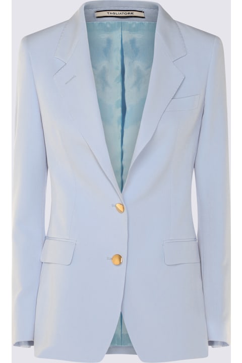 Tagliatore Clothing for Women Tagliatore Light Blue Blazer