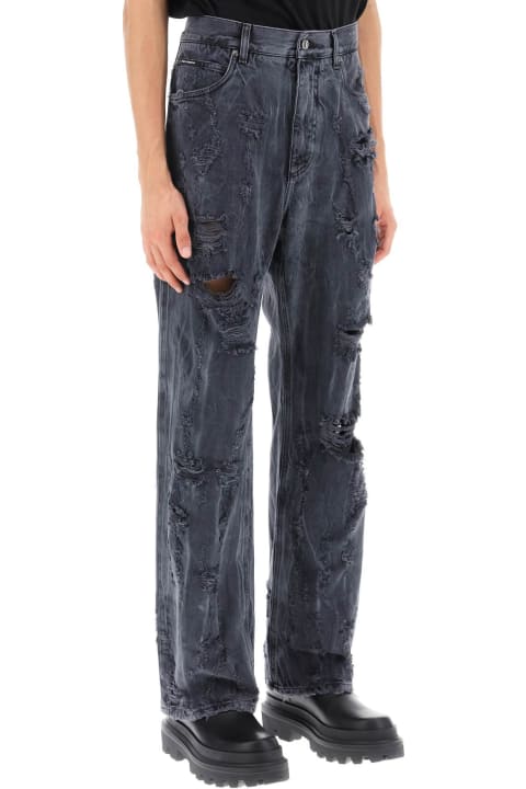 Fashion for Men Dolce & Gabbana Destroyed-effect Jeans