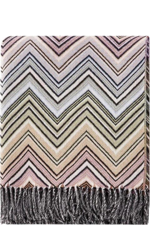 Perseo Zig-zag Patterned Throw