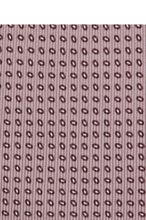 Brioni Ties for Men Brioni Geometric Pink Tie