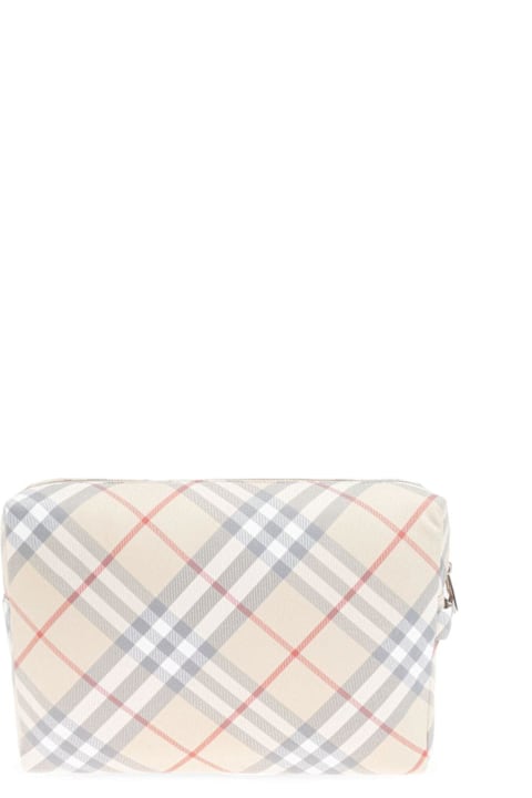 Burberry Accessories & Gifts for Boys Burberry Checked Zipped Changing Pouch