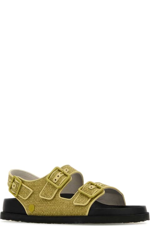 Homeware Birkenstock 1774 Olive Green Raffia Eternal Sunshine Milano Sandals
