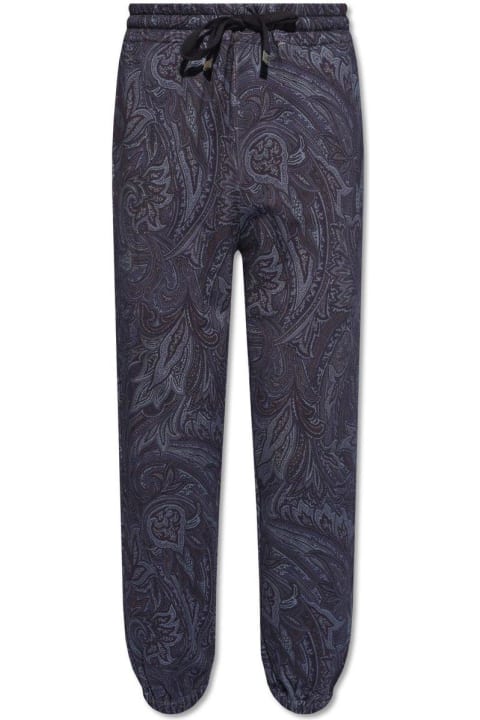 メンズ Etroのフリース＆ラウンジウェア Etro Paisley Print Drawstring Track Pants