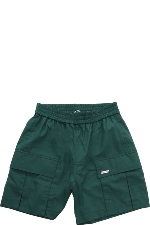 Monnalisa Bottoms for Girls Monnalisa Green Cargo Shorts