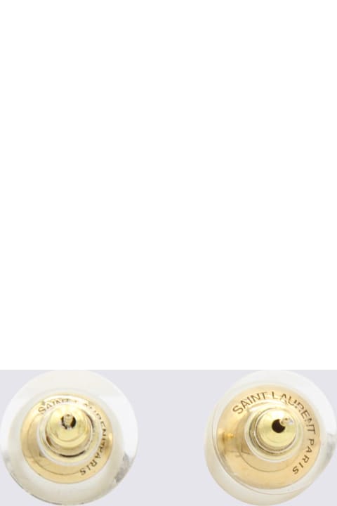 Saint Laurent Pearl Metal Earrings