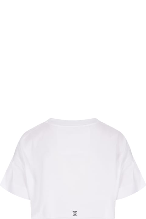 ウィメンズ新着アイテム Givenchy White Givenchy Crop T-shirt