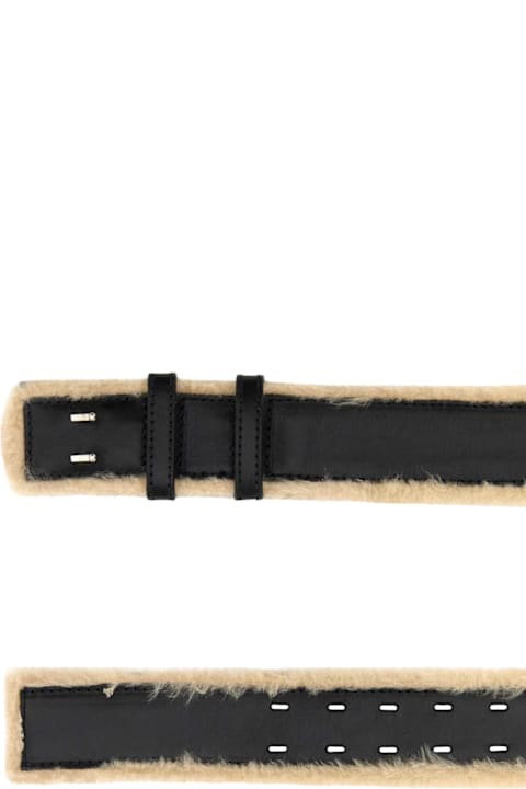 Dries Van Noten لـ Men Dries Van Noten Black Leather Belt