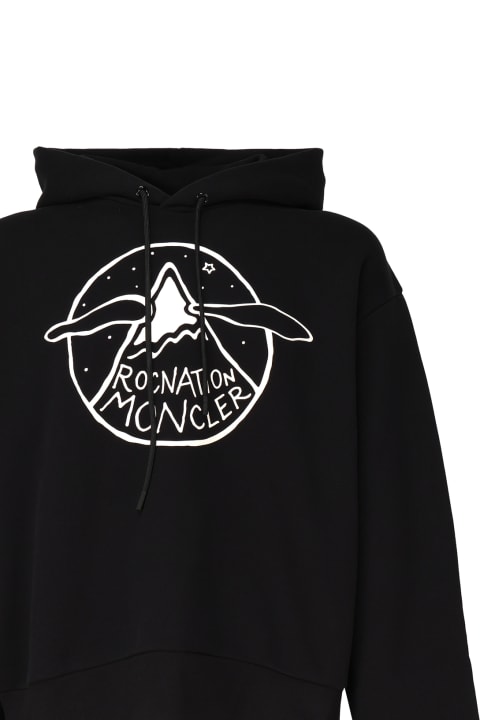 Moncler Genius Fleeces & Tracksuits for Women Moncler Genius Logoed Hooded And Zippered Sweatshirt