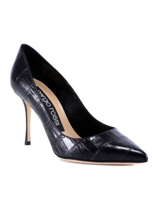 sergio rossi black heels