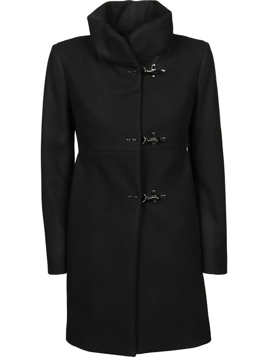 Fay Fay Stand-up Collar Coat - 10854268 | italist